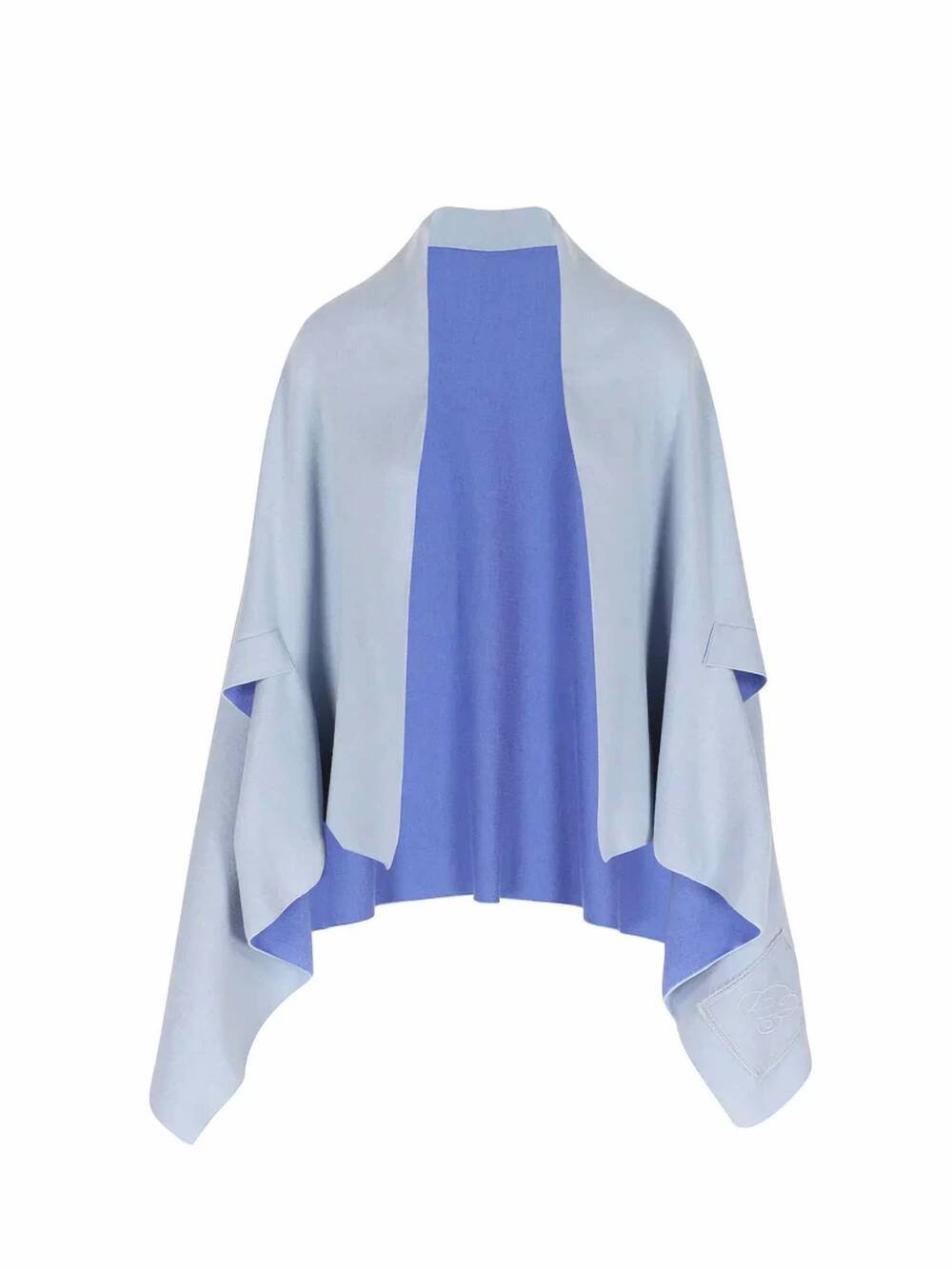 NEW BERNADETTE women's shirine shawl in sky/caribbean blue